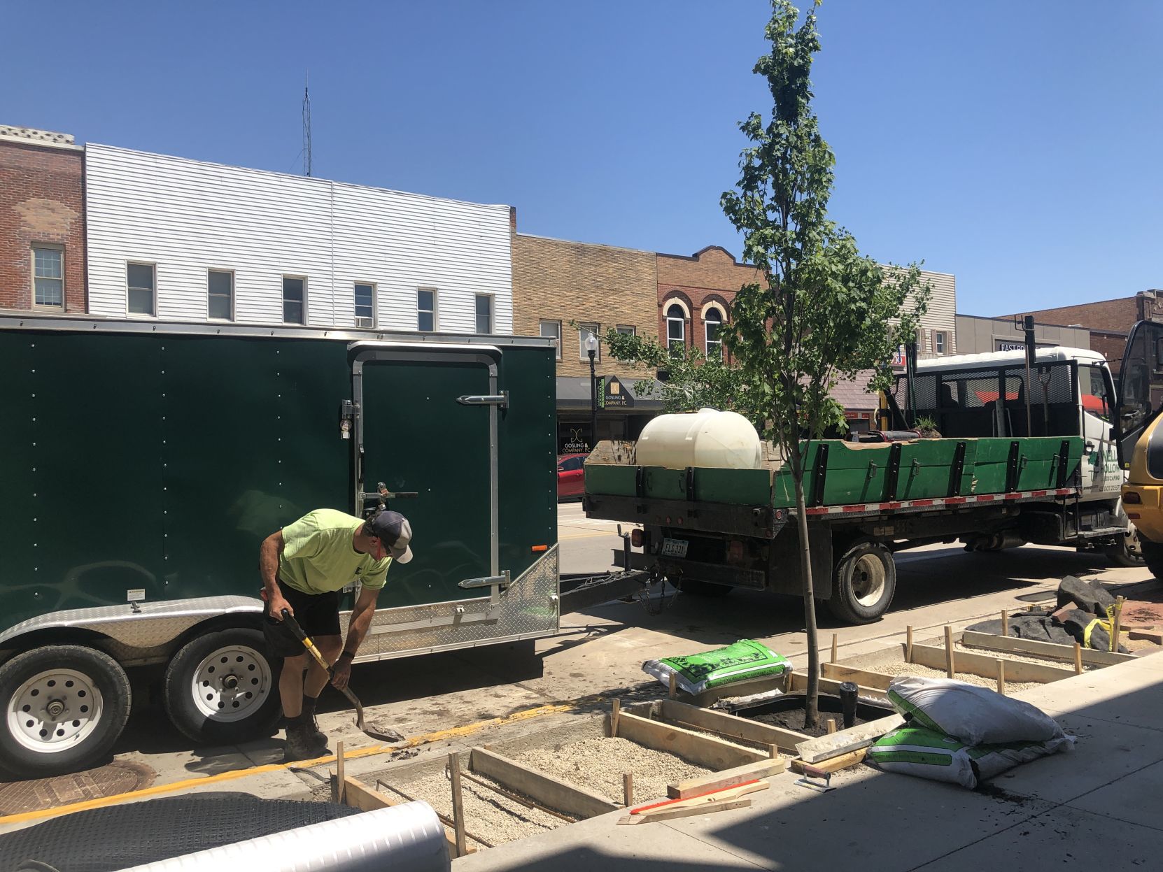 Working on tree planting